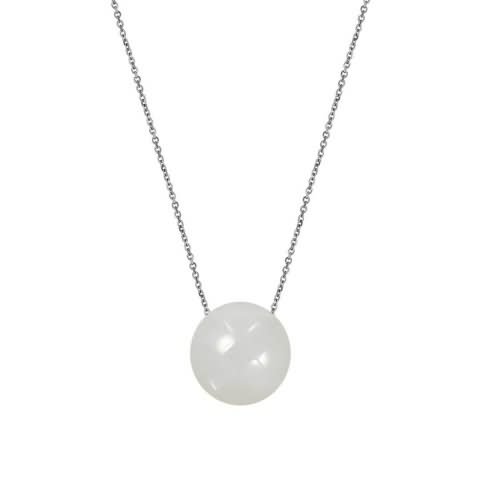 Piedra Luna Colgante – Plata
