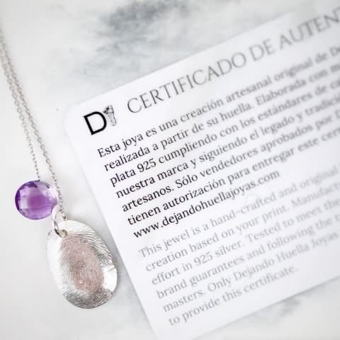 Amatista Colgante – Plata