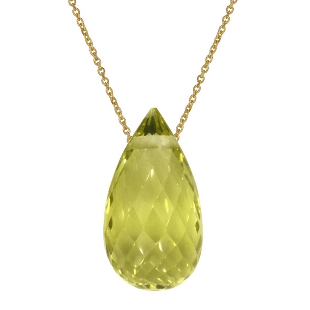 Citrino-Colgante-Oro