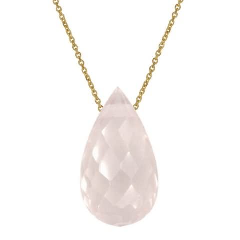 Cuarzo Rosa Colgante – Oro
