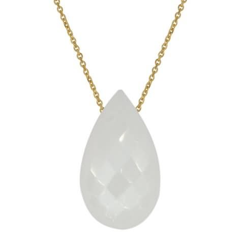 Piedra Luna Colgante – Oro